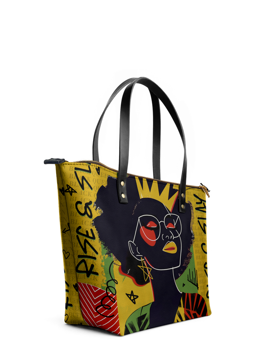"Aina" Lemon Zest Leather Tote Bag Matching Set - DD DEAL