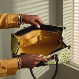 "Aina" Lime Pop Leather Handbag - BRAVE ONES DEAL