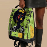 "Aina" Lime Pop Leather Backpack - BRAVE ONES DEAL