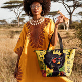 "Aina" Lemon Zest Leather Tote Bag - BRAVE ONES DEAL