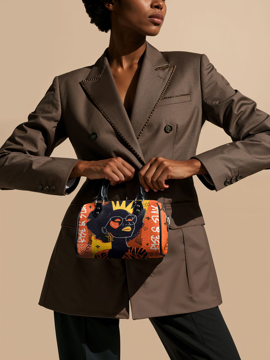 "Aina" Orange Sorbet Mini Satchel