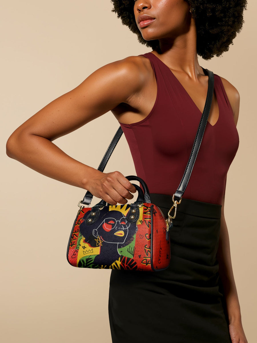 "Aina" Flame Red Mini Satchel FALL CLEARANCE DEAL