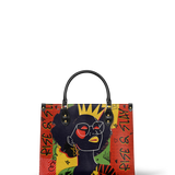 "Aina" Flame Red Leather Handbag - BRAVE ONES DEAL