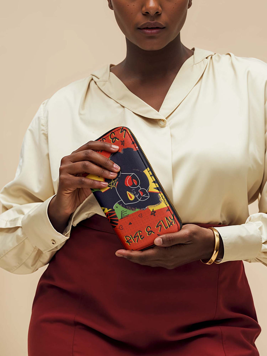 "Aina" Flame Red Wallet FALL CLEARANCE DEAL