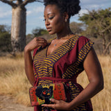 "Aina" Flame Red Wallet - BRAVE ONES DEAL