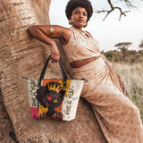 "Aina" Coconut White Leather Tote Bag - BRAVE ONES DEAL