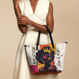 "Aina" Coconut White Leather Tote Bag - BRAVE ONES DEAL