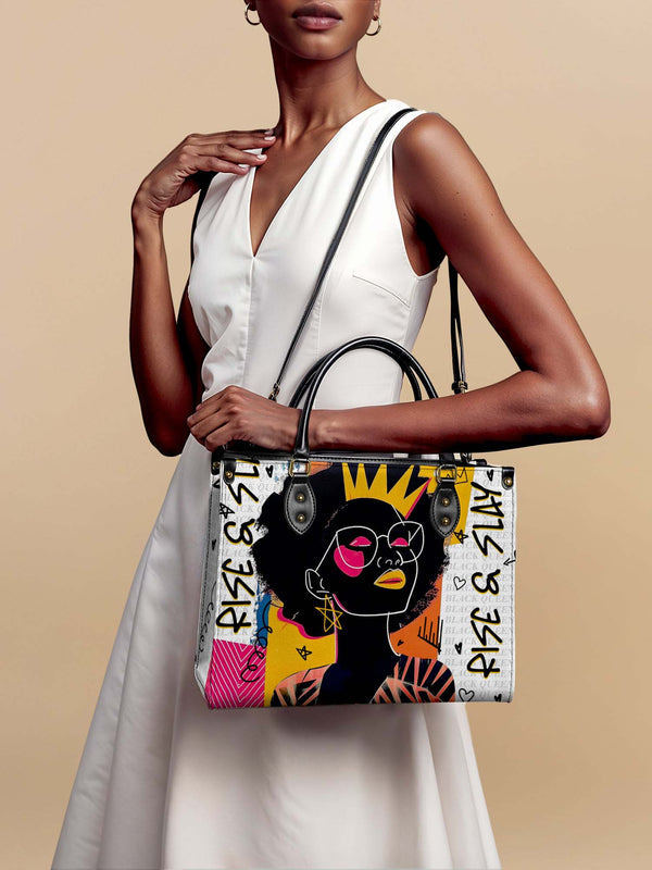 "Aina" Coconut White Leather Handbag - DD DEAL