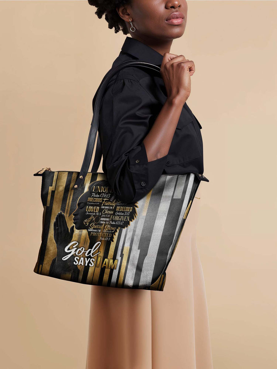 "Amara" Leather Tote Bag Matching Set - DD DEAL