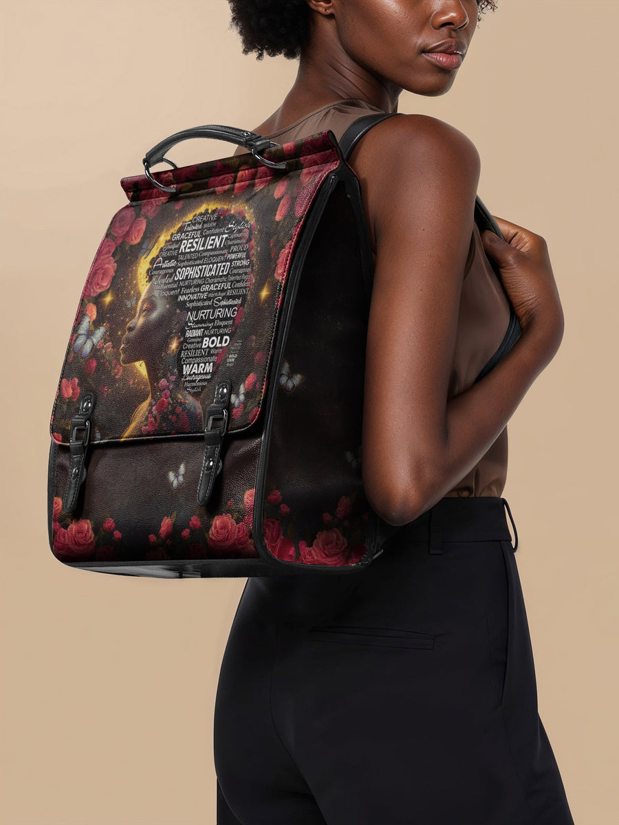 "Aurenna" Leather Backpack Matching Set - DD DEAL
