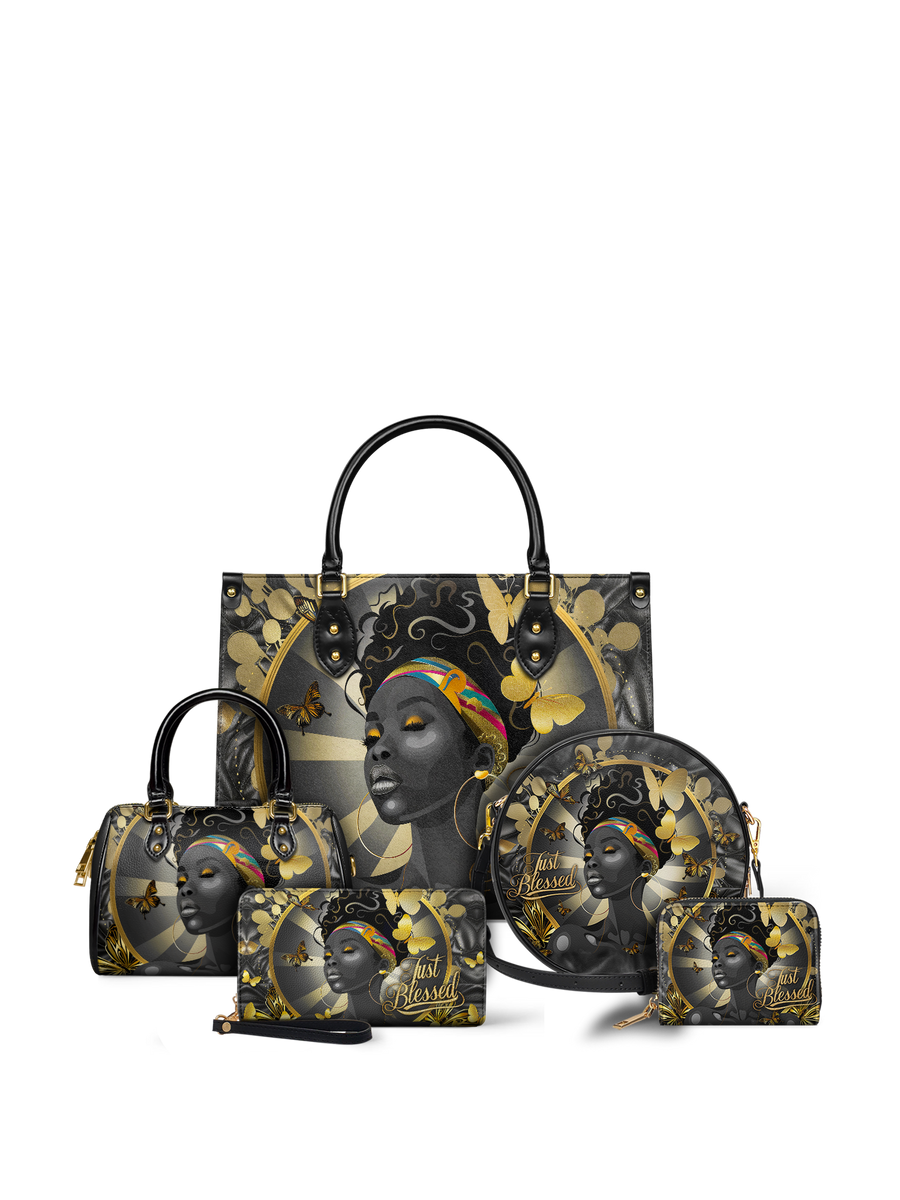 "Barakaya" Leather Handbag Matching Set - DD DEAL