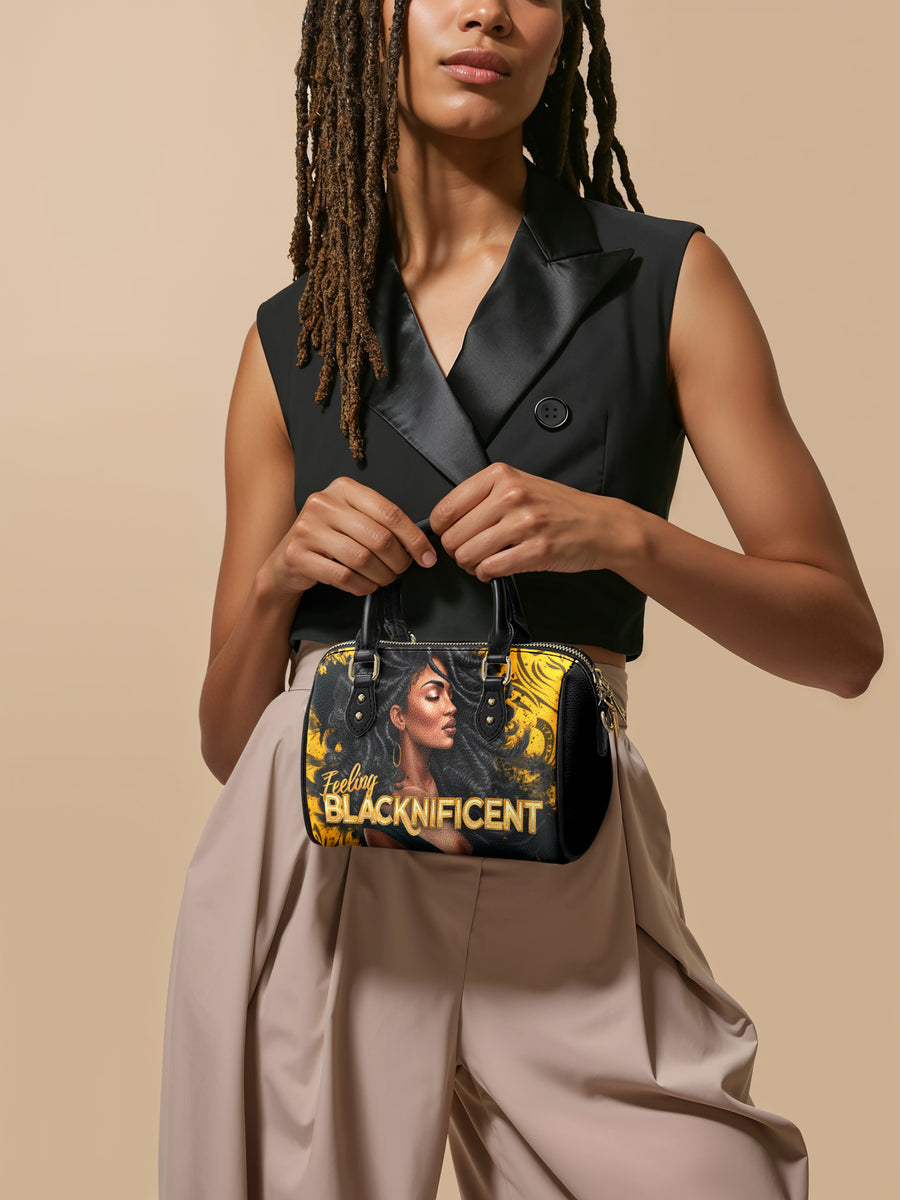 "Blacknificent" Mini Satchel