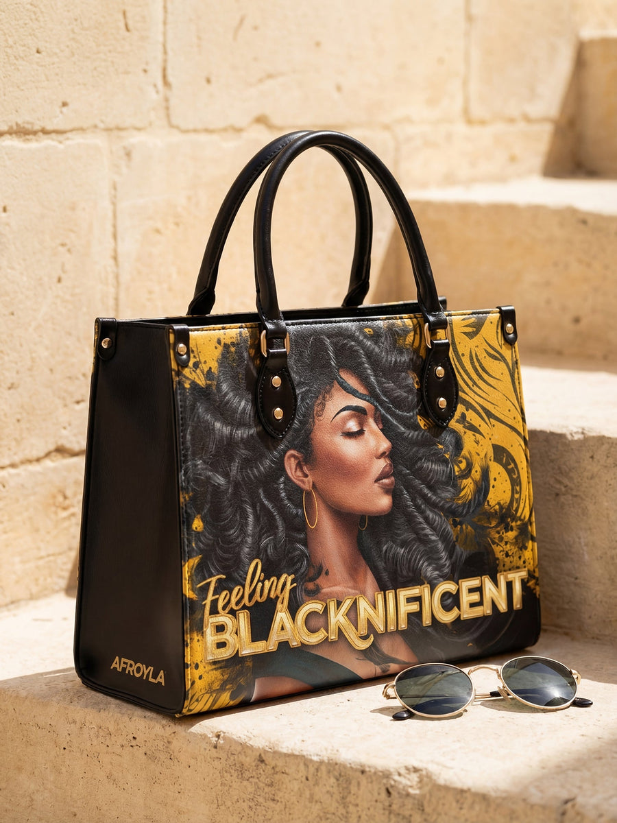 "Blacknificent" Leather Handbag Matching Set - DD DEAL