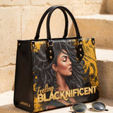 "Blacknificent" Leather Handbag - BRAVE ONES DEAL