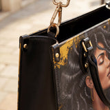 "Blacknificent" Leather Handbag - BRAVE ONES DEAL