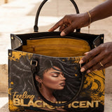 "Blacknificent" Leather Handbag - BRAVE ONES DEAL