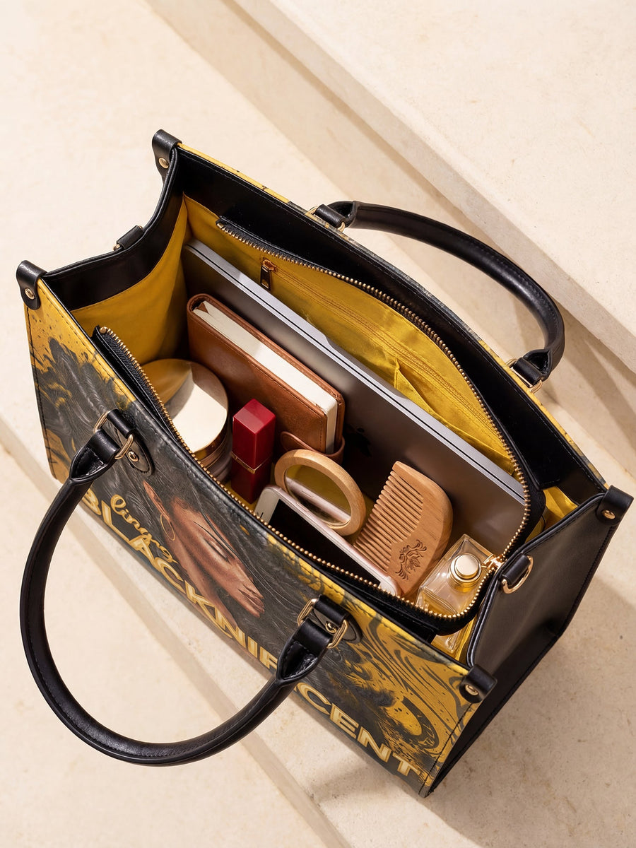 "Blacknificent" Leather Handbag - DD DEAL