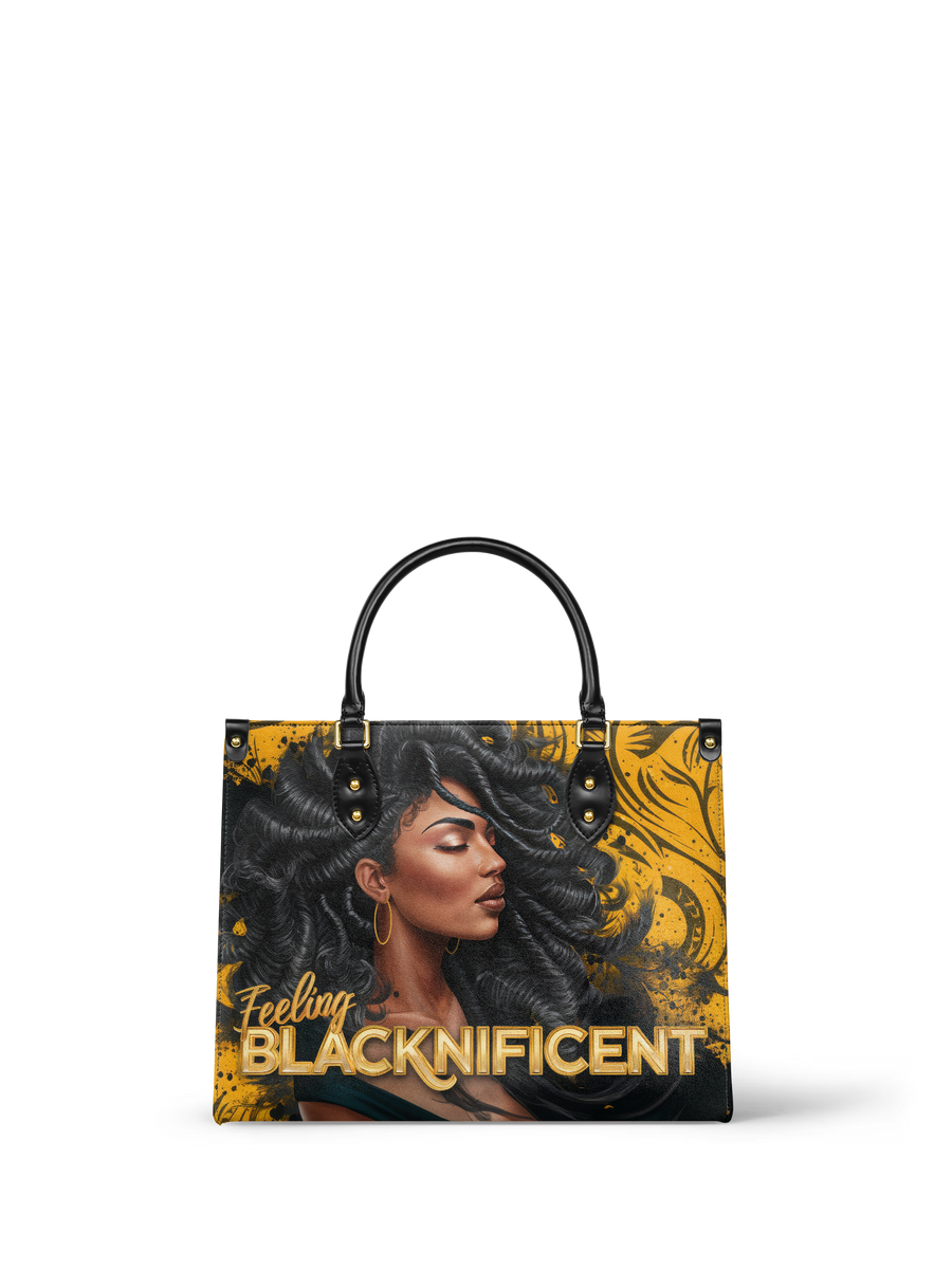 "Blacknificent" Leather Handbag - DD DEAL