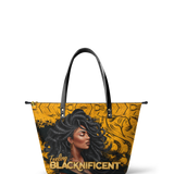 "Blacknificent" Leather Tote Bag - BRAVE ONES DEAL