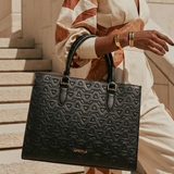 "Dalila" Monogram Leather Handbag