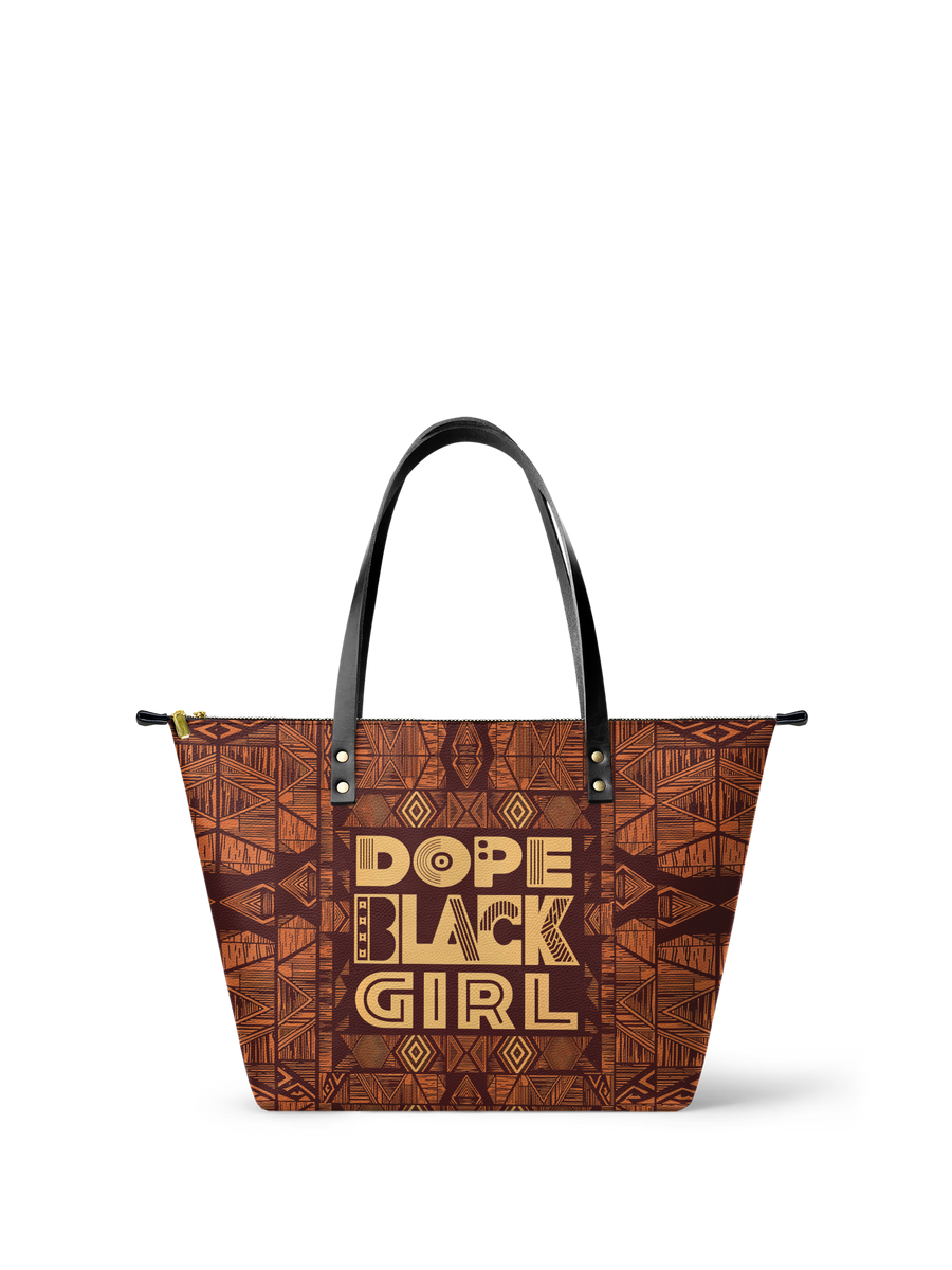 "Dope Black Girl" Leather Tote Bag DD DEAL