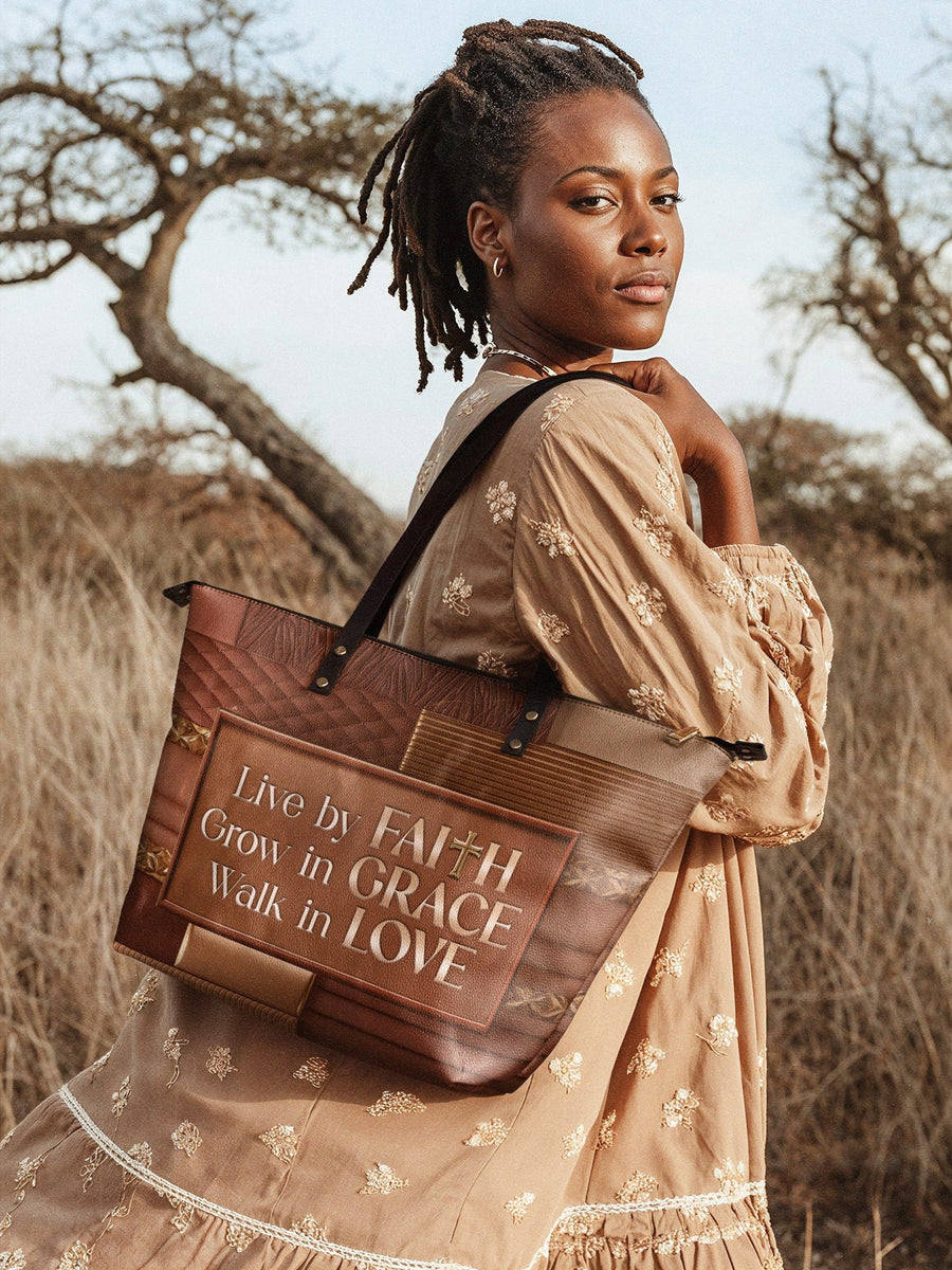 "Eliora" Leather Tote Bag Matching Set - DD DEAL