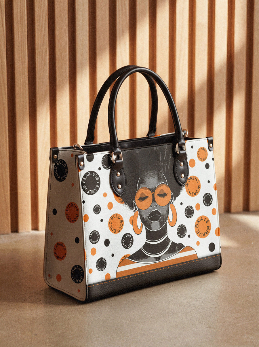 "Fahari" Marshmallow Citrus Leather Handbag - DD DEAL