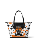"Fahari" Marshmallow Citrus Leather Tote Bag - BRAVE ONES DEAL