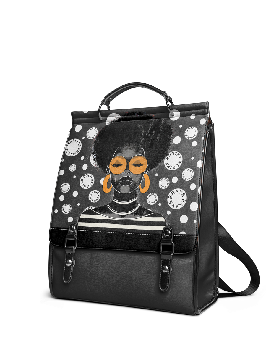 "Fahari" Monochrome Leather Backpack - DD DEAL