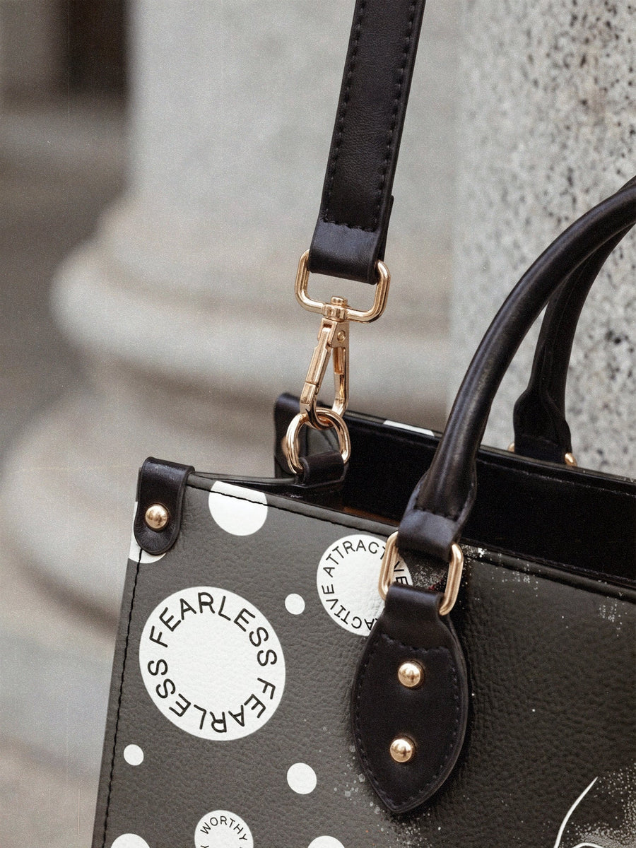 "Fahari" Monochrome Leather Handbag Matching Set - DD DEAL