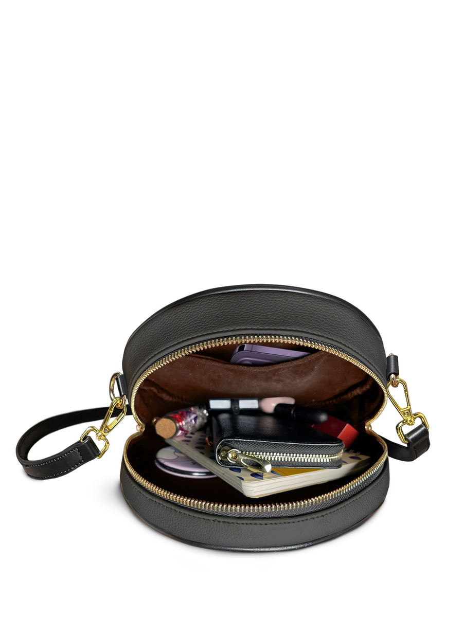 "Fahari" Monochrome Circle Crossbody Bag