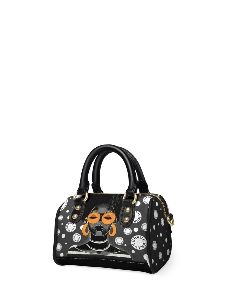"Fahari" Monochrome Mini Satchel FALL CLEARANCE DEAL