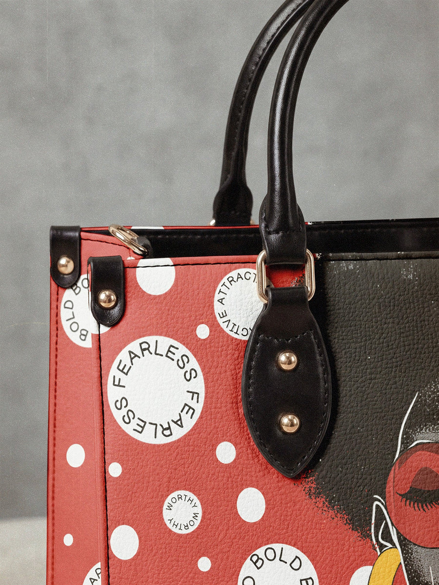 "Fahari" Strawberry Pop Leather Handbag DD DEAL
