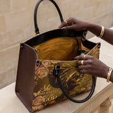 "Godfidence" Leather Handbag BTS DEAL