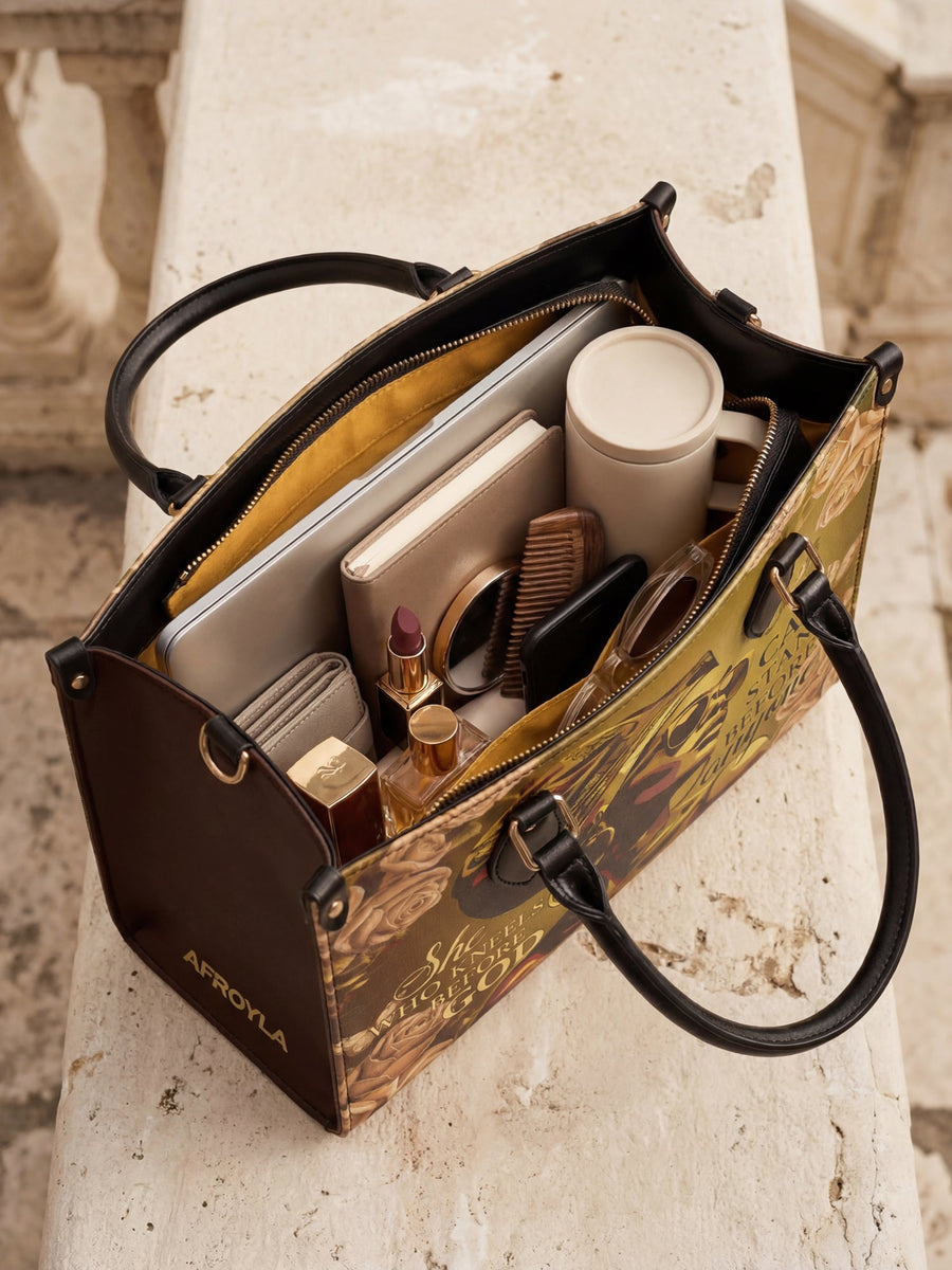 "Godfidence" Leather Handbag - DD DEAL