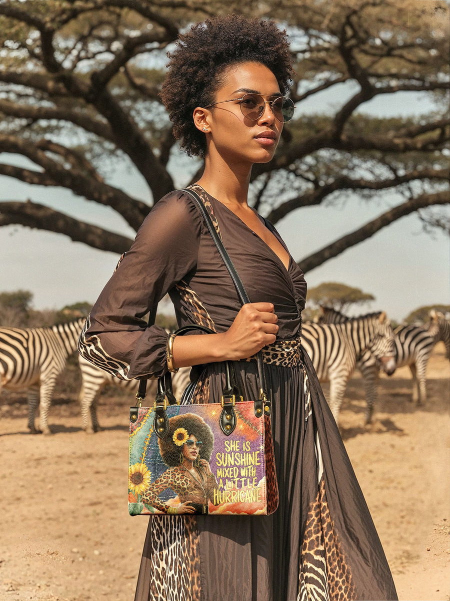 "Huriya" Small Leather Handbag