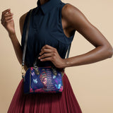 "Imani" Blue Orchid Mini Satchel