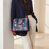 "Imani" Blue Orchid Leather Handbag - BRAVE ONES DEAL