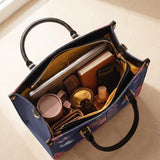 "Imani" Blue Orchid Leather Handbag - BRAVE ONES DEAL