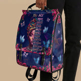 "Imani" Blue Orchid Leather Backpack - BRAVE ONES DEAL
