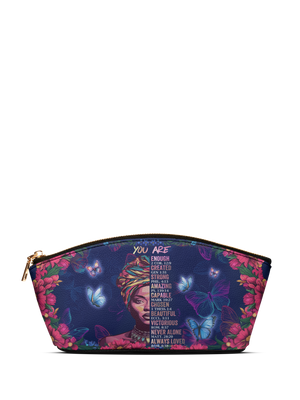 "Imani" Blue Orchid Eclipse Makeup Bag