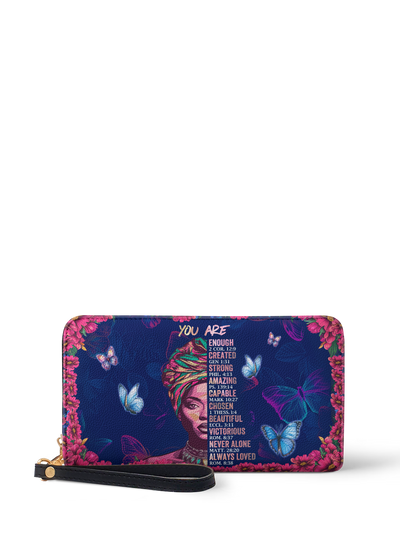 "Imani" Blue Orchid Wallet FALL CLEARANCE DEAL