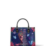 "Imani" Blue Orchid Leather Handbag - BRAVE ONES DEAL