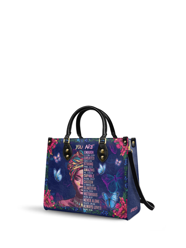 "Imani" Blue Orchid Leather Handbag DD DEAL