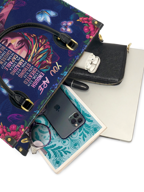 "Imani" Blue Orchid Leather Handbag DD DEAL
