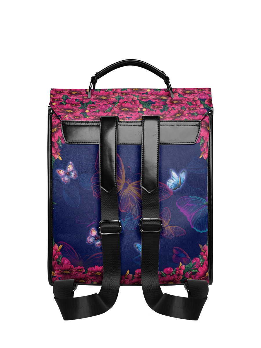 "Imani" Blue Orchid Leather Backpack - DD DEAL