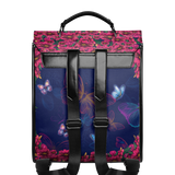 "Imani" Blue Orchid Leather Backpack