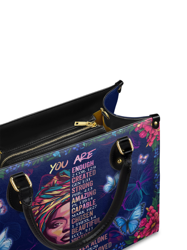 "Imani" Blue Orchid Leather Handbag Matching Set - DD DEAL