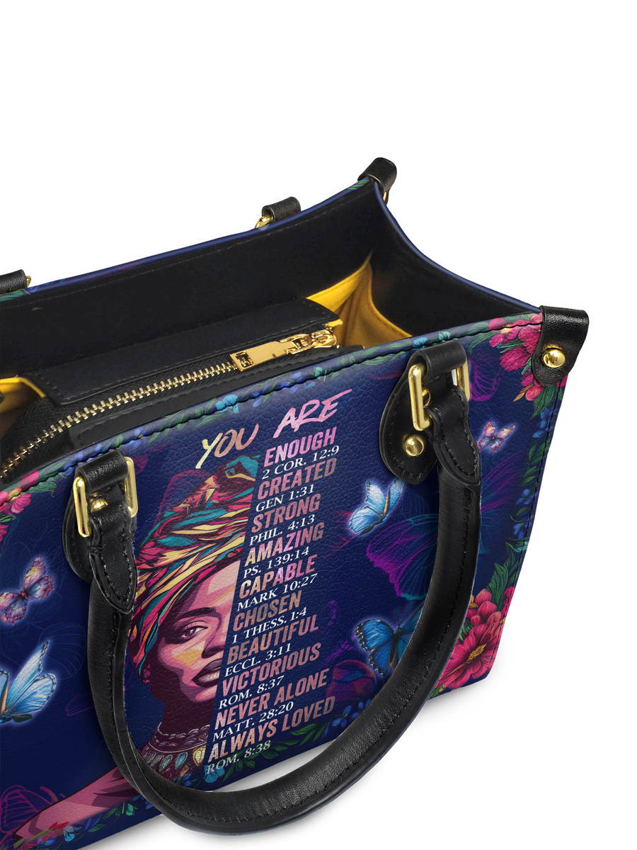 "Imani" Blue Orchid Small Leather Handbag FALL CLEARANCE DEAL
