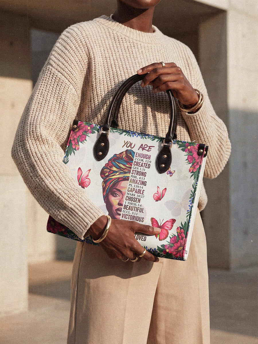 "Imani" Dove White Leather Handbag Matching Set - DD DEAL